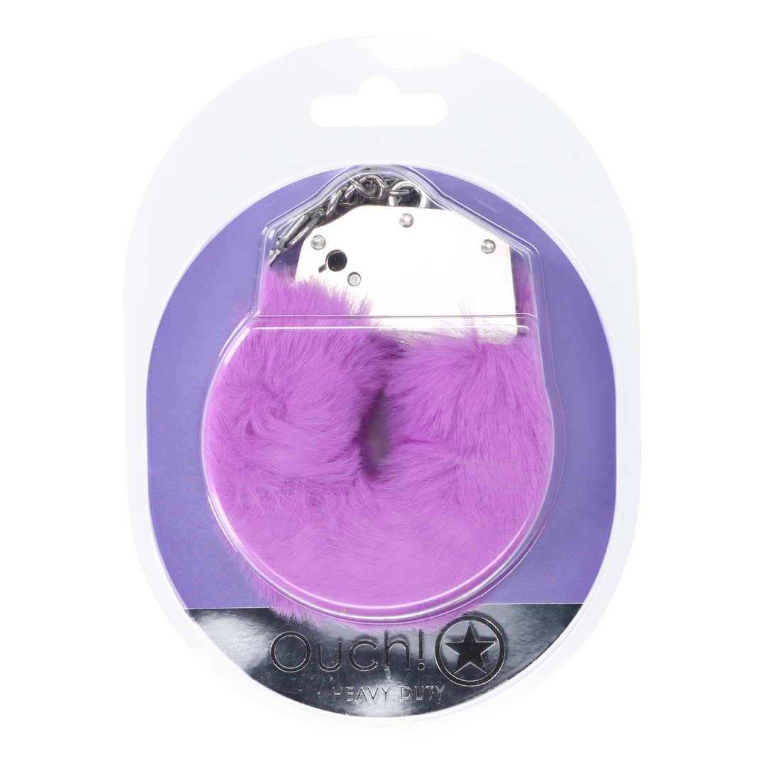 Heavy-duty Fluffy Handcuffs - Purple 2
