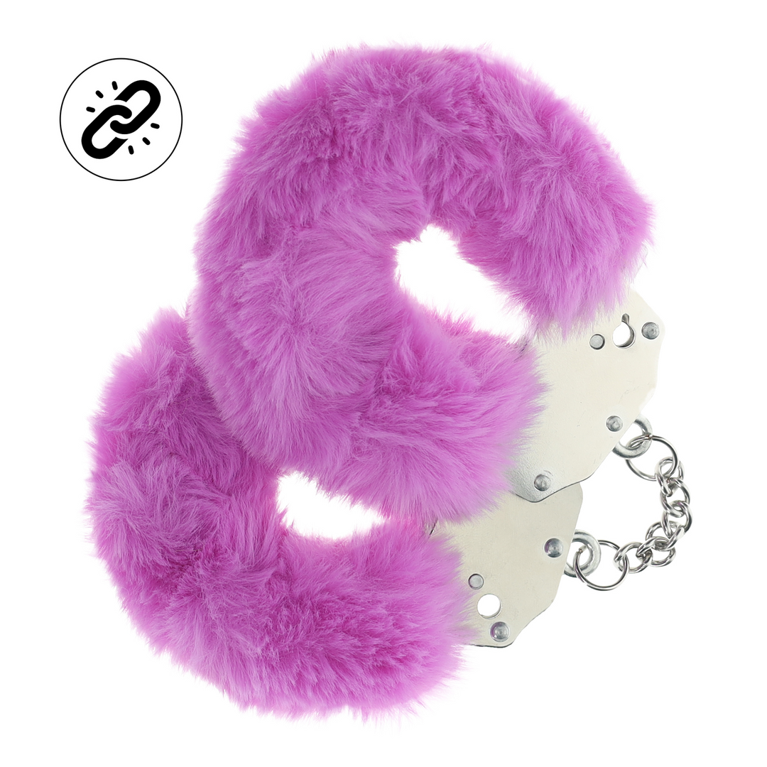 Heavy-duty Fluffy Handcuffs - Purple 1