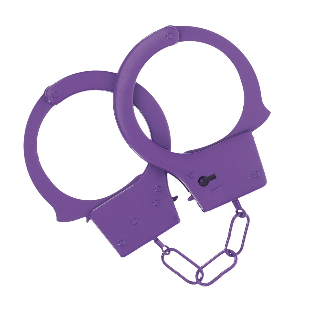 Classic Metal Handcuffs - Purple 3