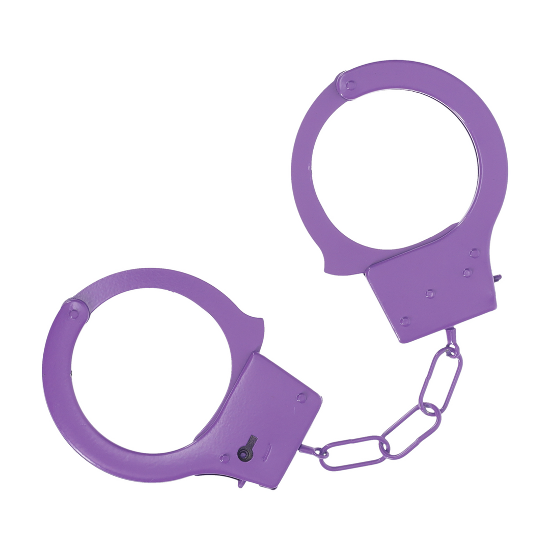Classic Metal Handcuffs - Purple 1