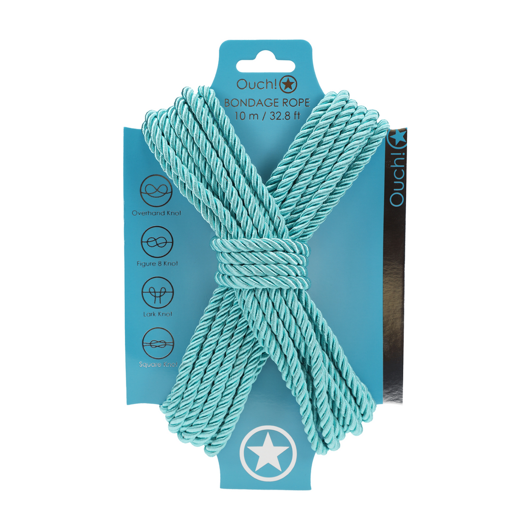 Polyester Bondage Rope - 32.8 ft / 10 m - Blue 1