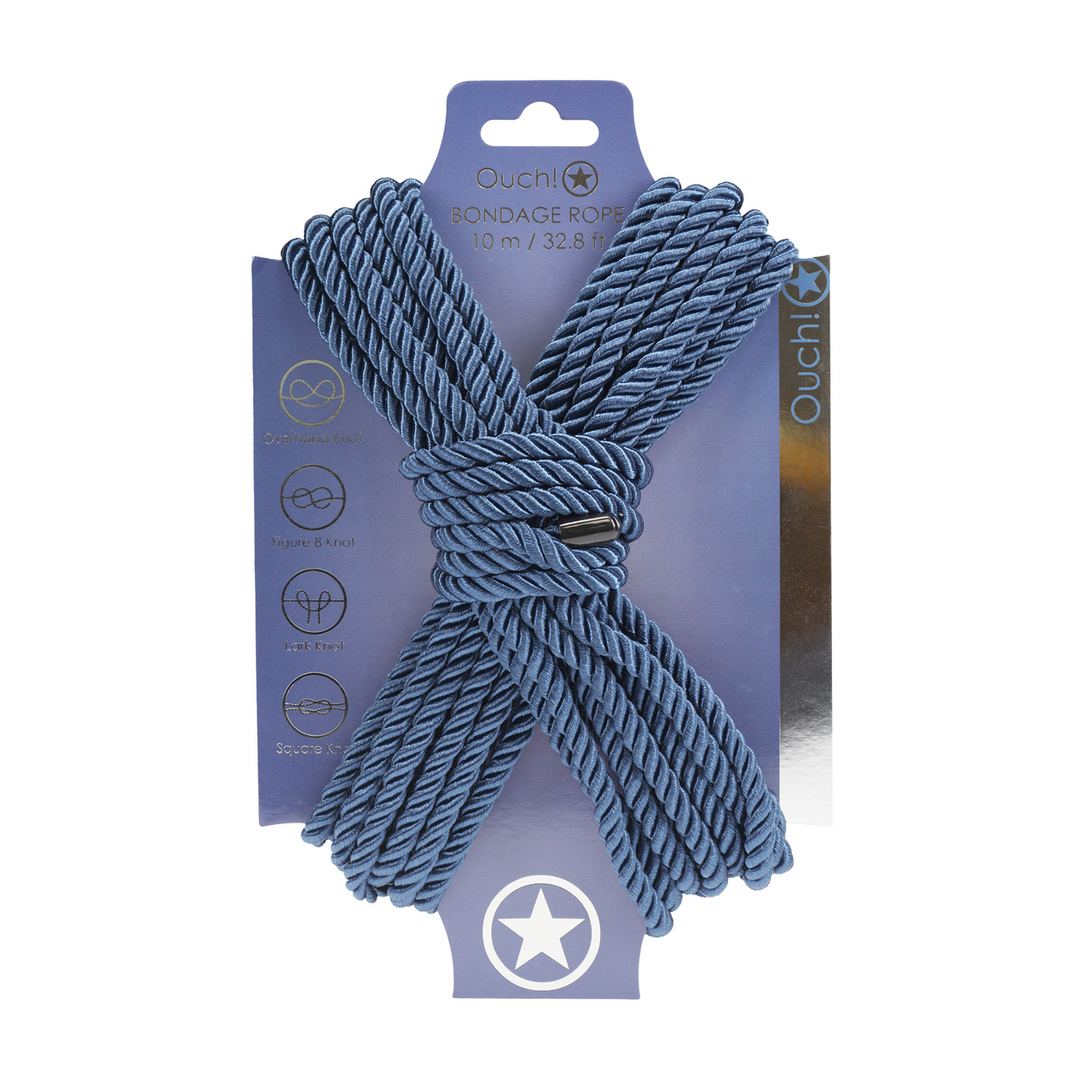 Polyester Bondage Rope - 32.8 ft / 10 m - Navy Blue 1