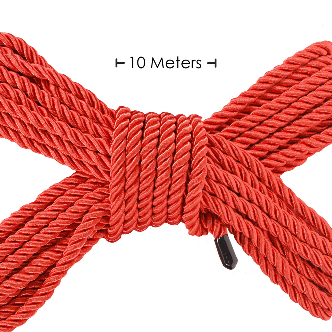 Polyester Bondage Rope - 32.8 ft / 10 m - Red 2
