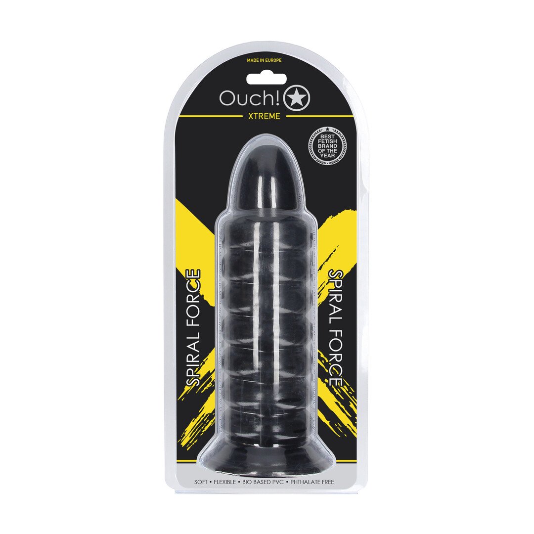 Spiral Force - Anal Plug - 990 gr / 23,5 cm - Black 2