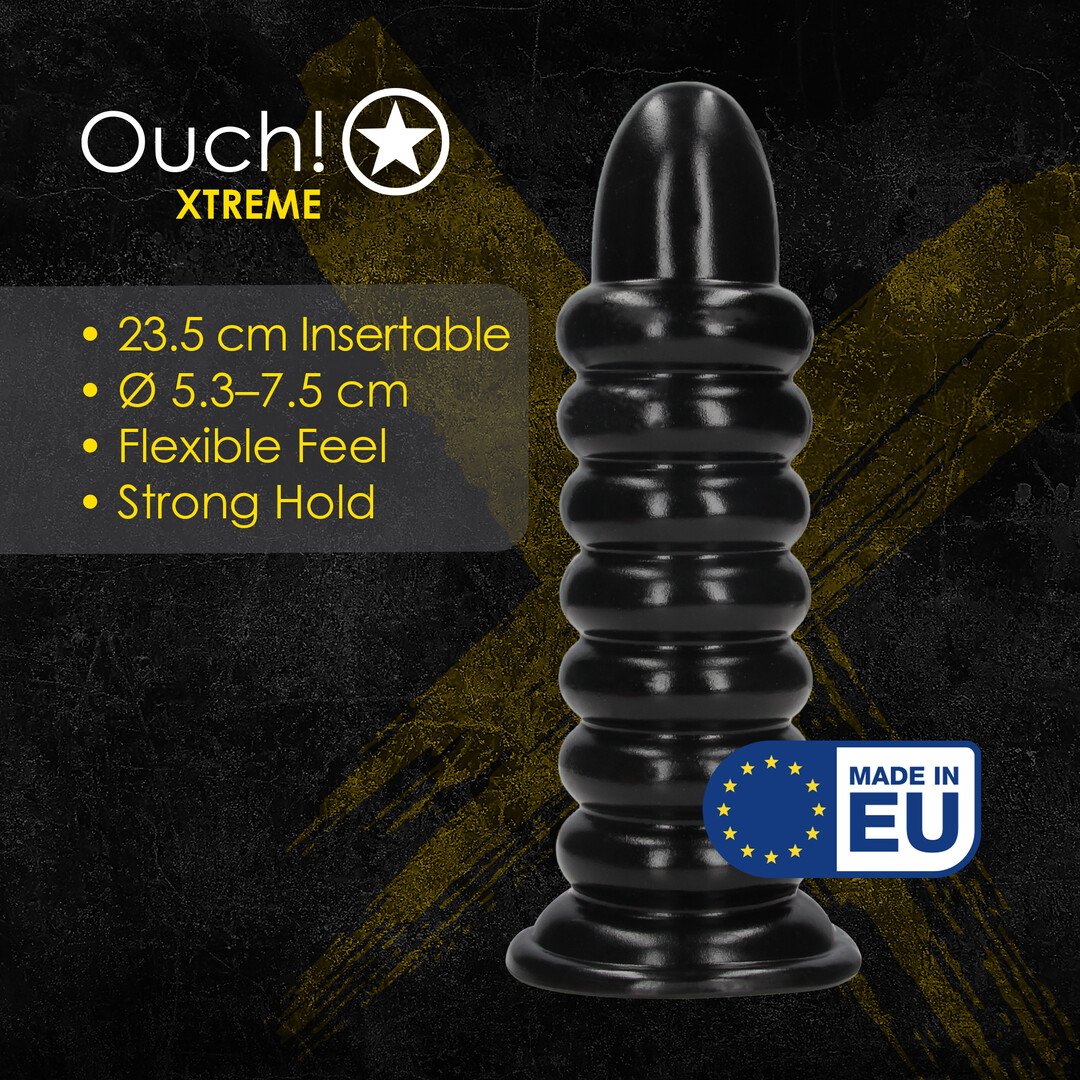 Spiral Force - Anal Plug - 990 gr / 23,5 cm - Black 5