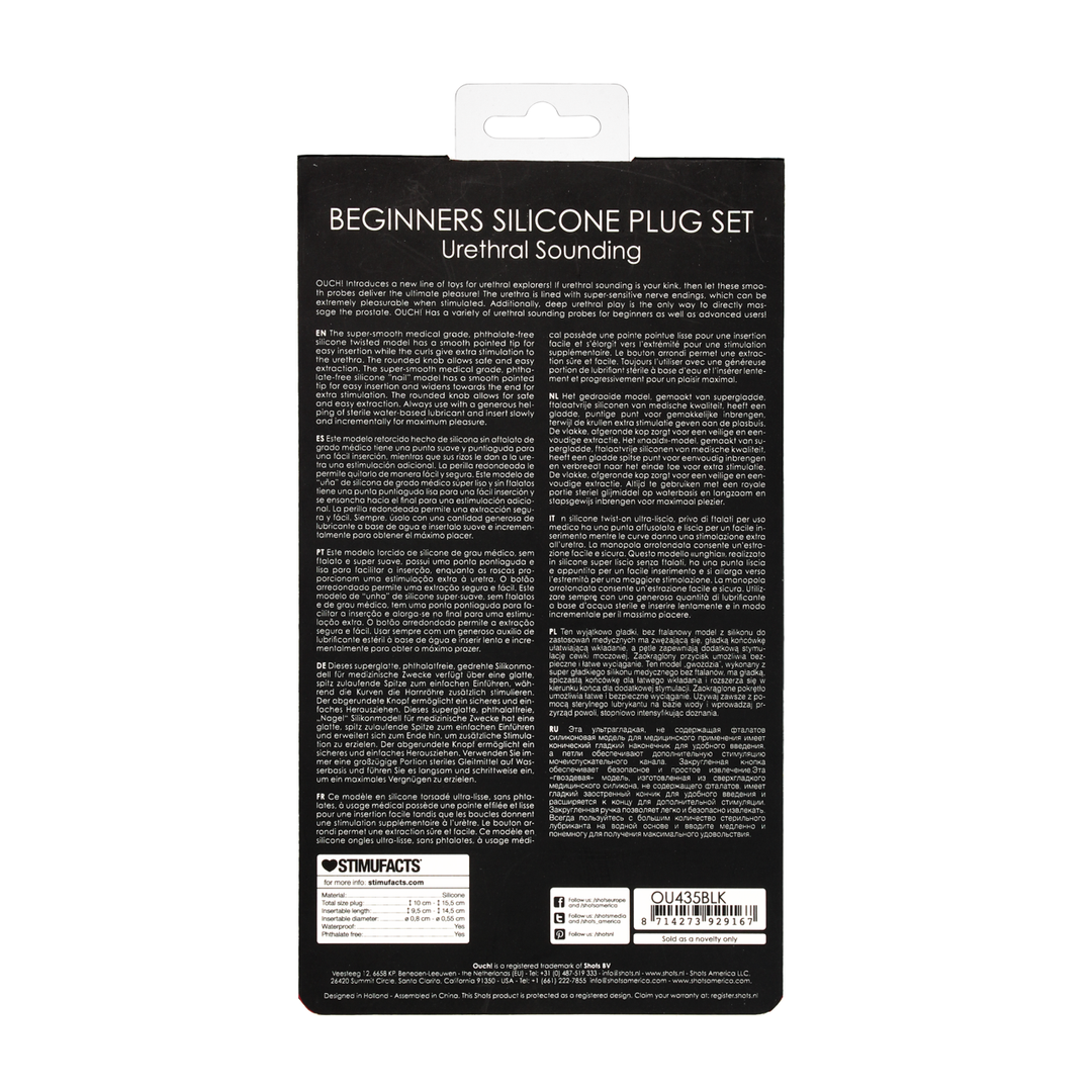 Silicone Beginners Plug Set 3