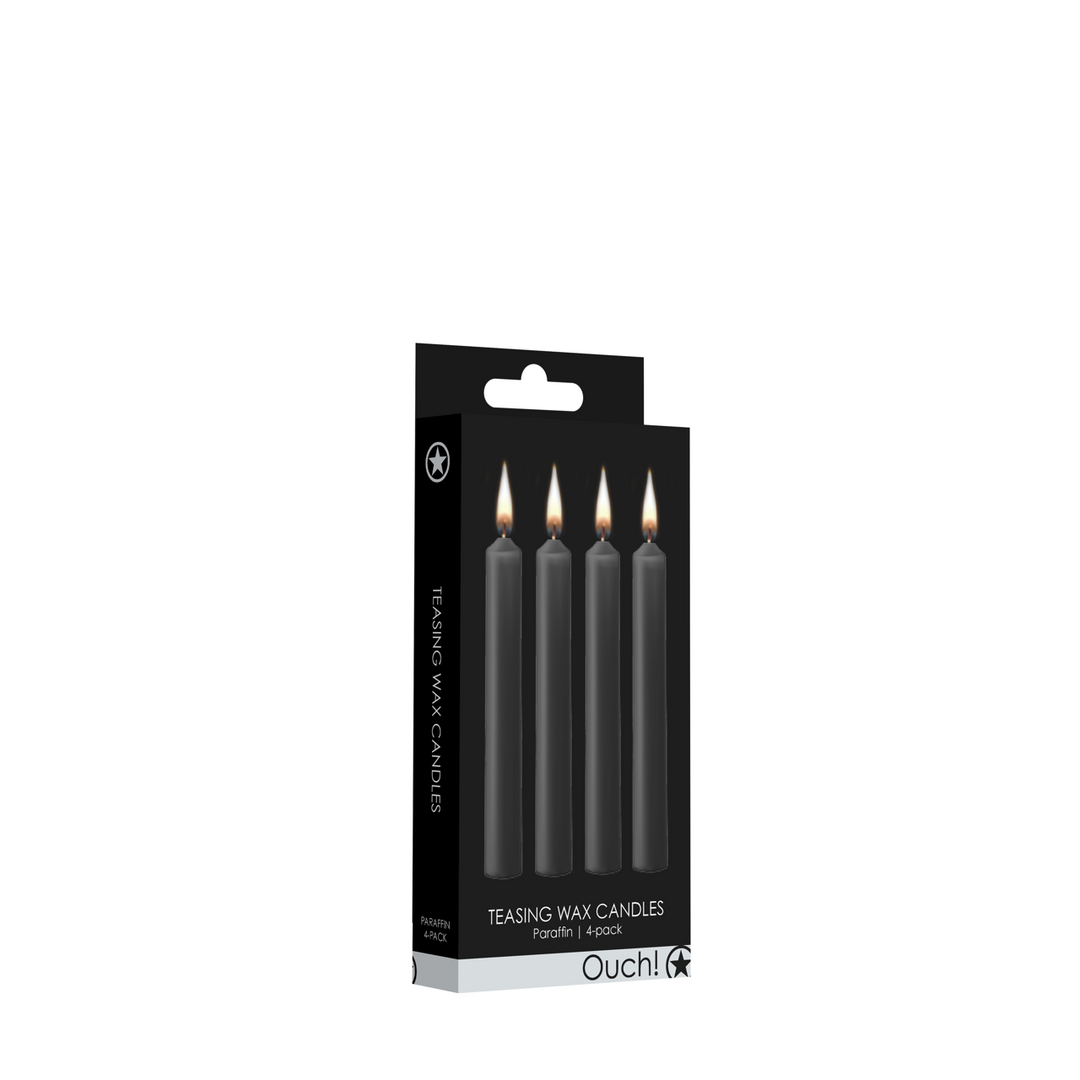 Teasing Wax Candles - 4 Pieces - Black 2
