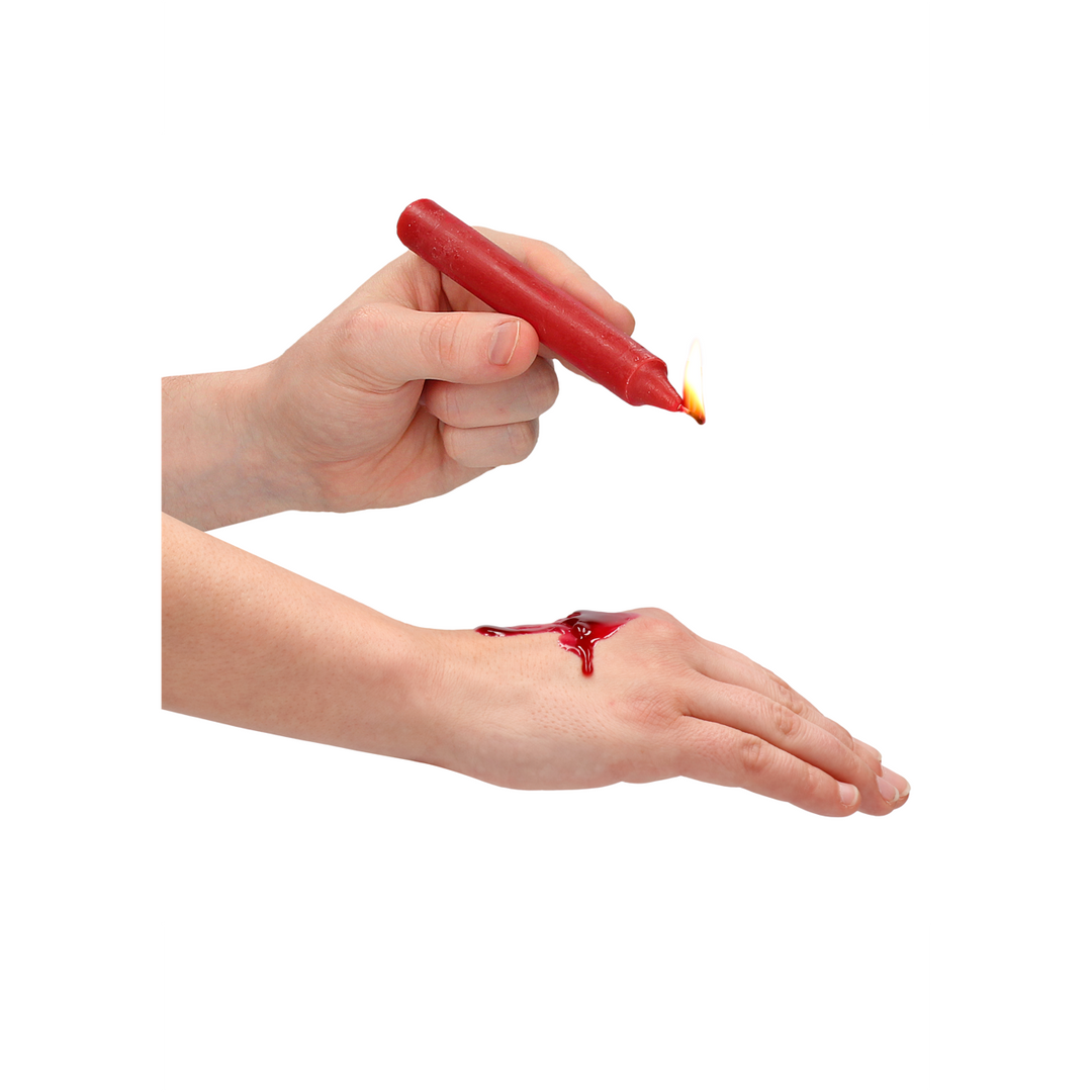 Teasing Wax Candles - 4 Pieces - Red 4