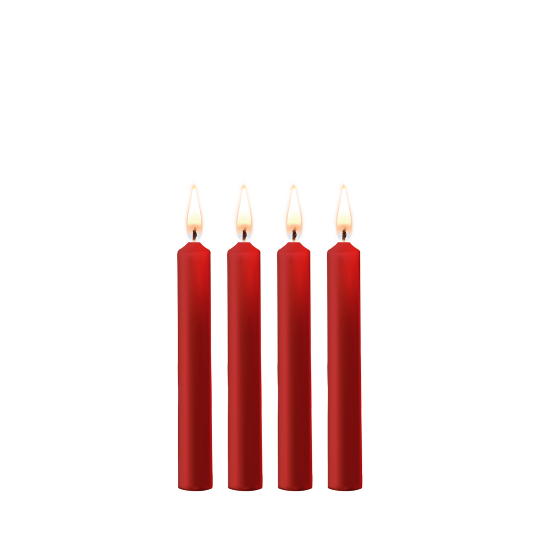 Teasing Wax Candles - 4 Pieces - Red 1
