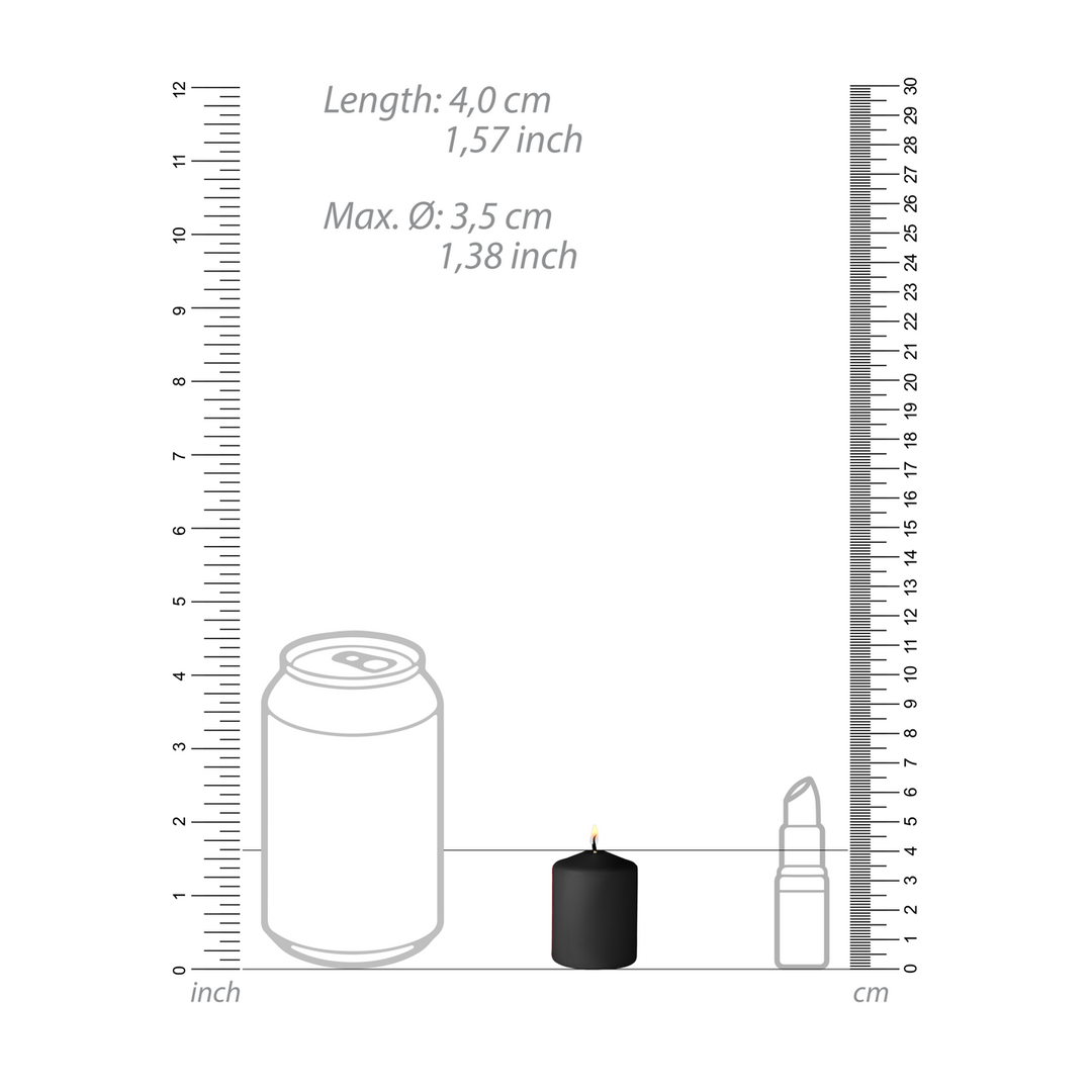 Tease Candles - Disobedient - 4 Pieces - Black 4