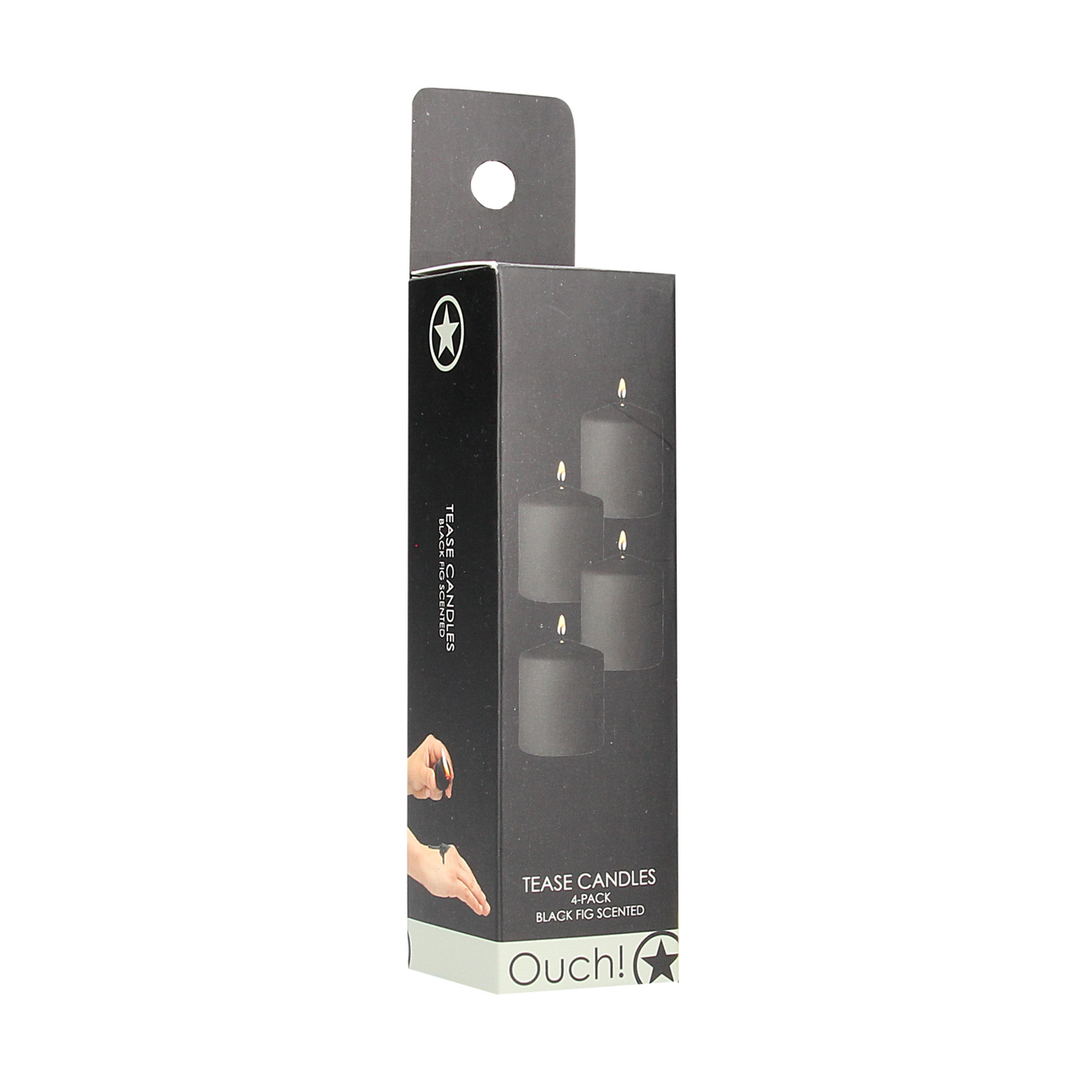 Tease Candles - Disobedient - 4 Pieces - Black 2