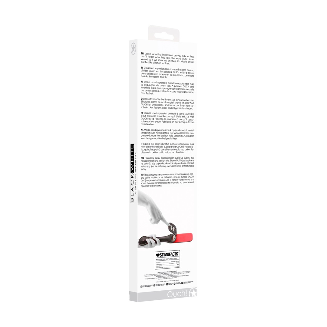 Bonded Leather Paddle Ouch 3