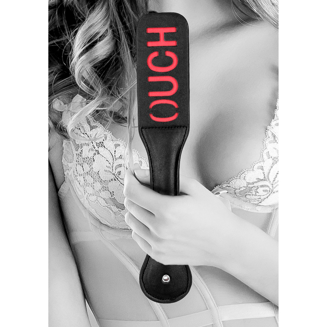 Bonded Leather Paddle Ouch 1