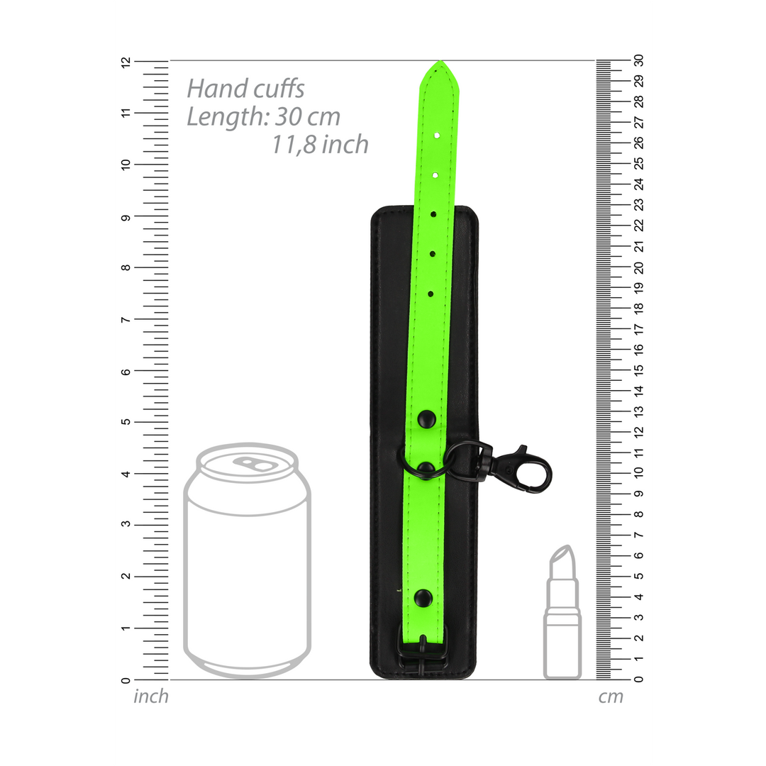 Hand and Ankle Cuffs with Hogtie - Glow in the Dark 5