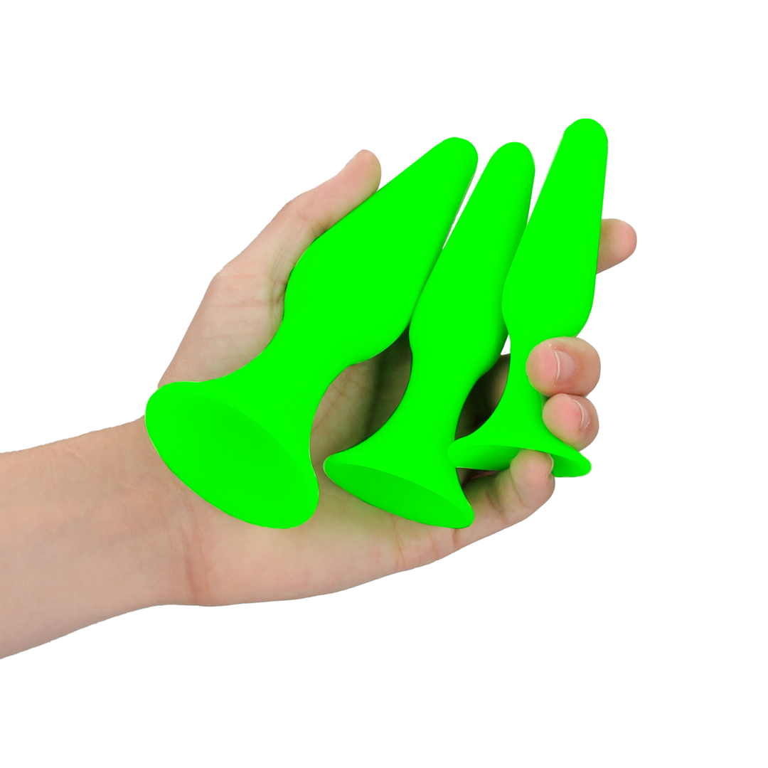 Butt Plug Set - Glow in the Dark 6