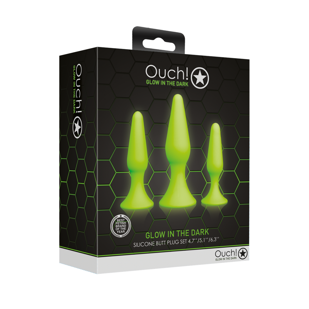 Butt Plug Set - Glow in the Dark 2