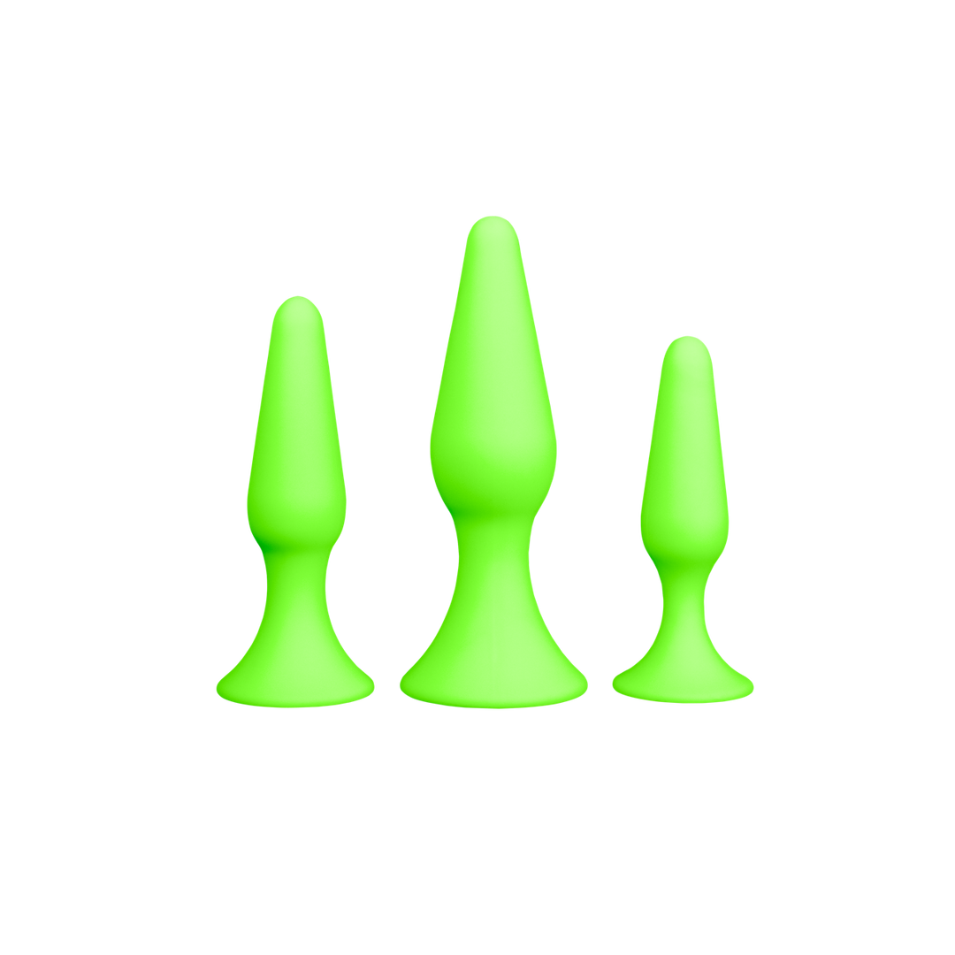 Butt Plug Set - Glow in the Dark 1