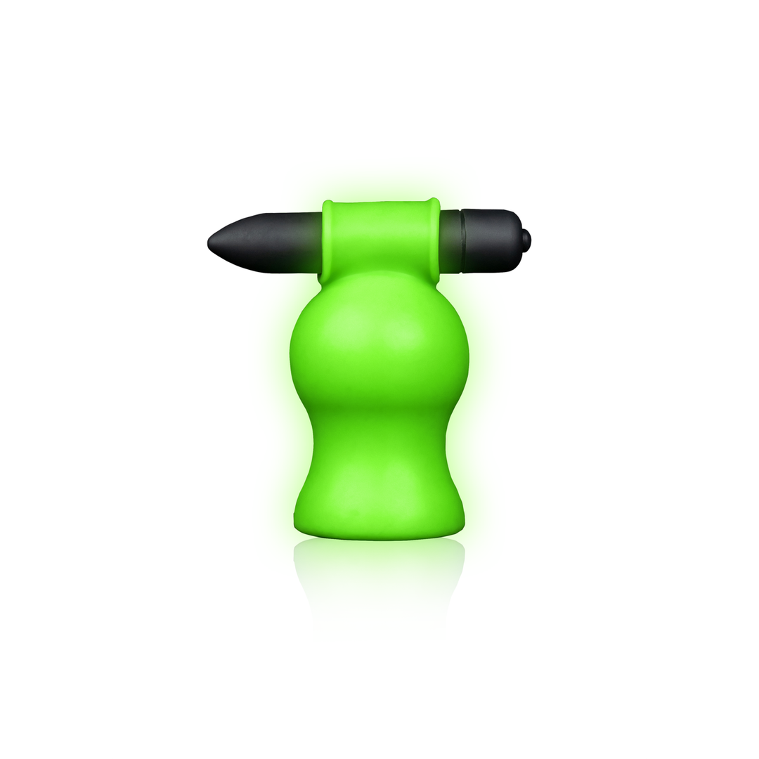 Vibrating Head Masturbator - Glow in the Dark 4