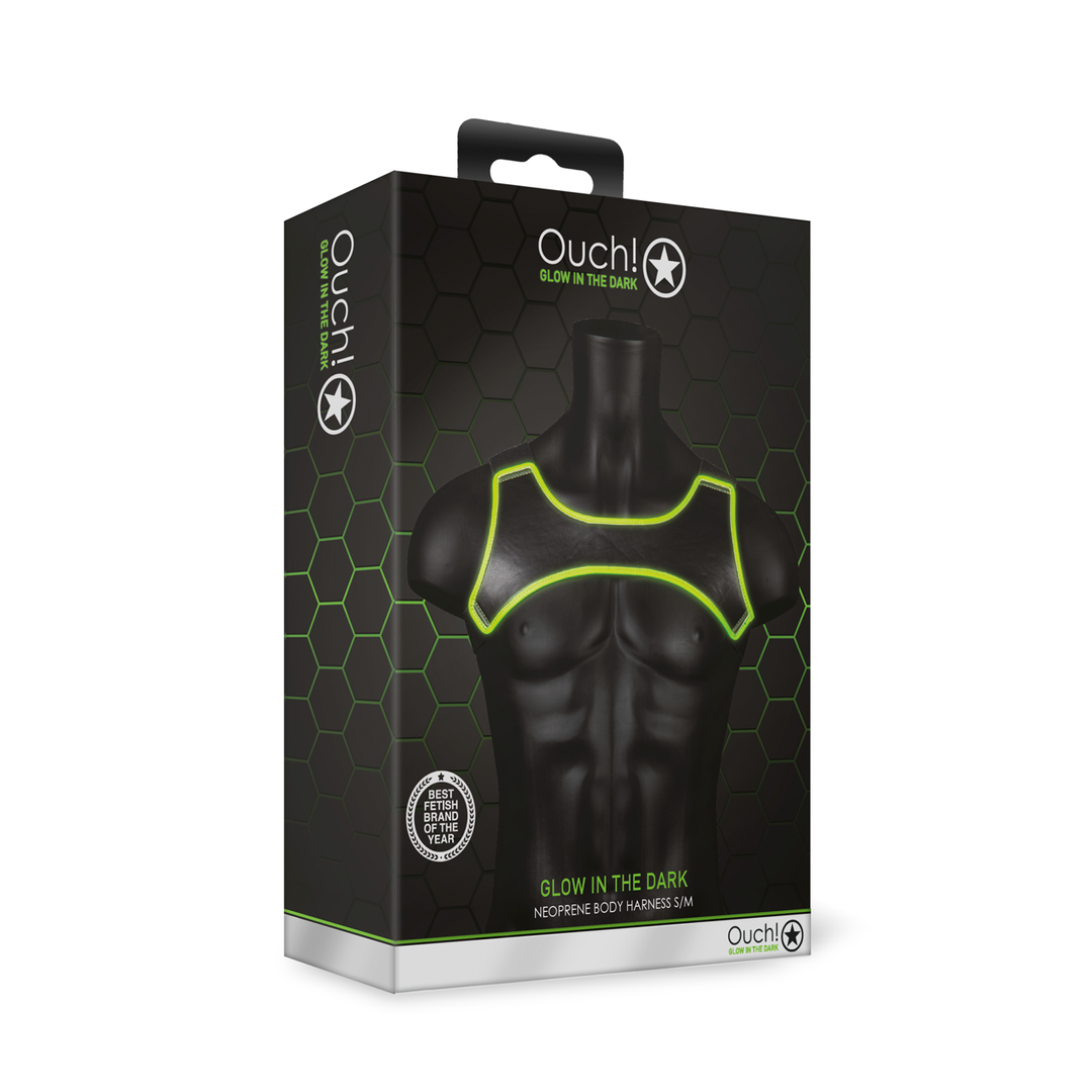 Neoprene Harness - Glow in the Dark - S/M 2