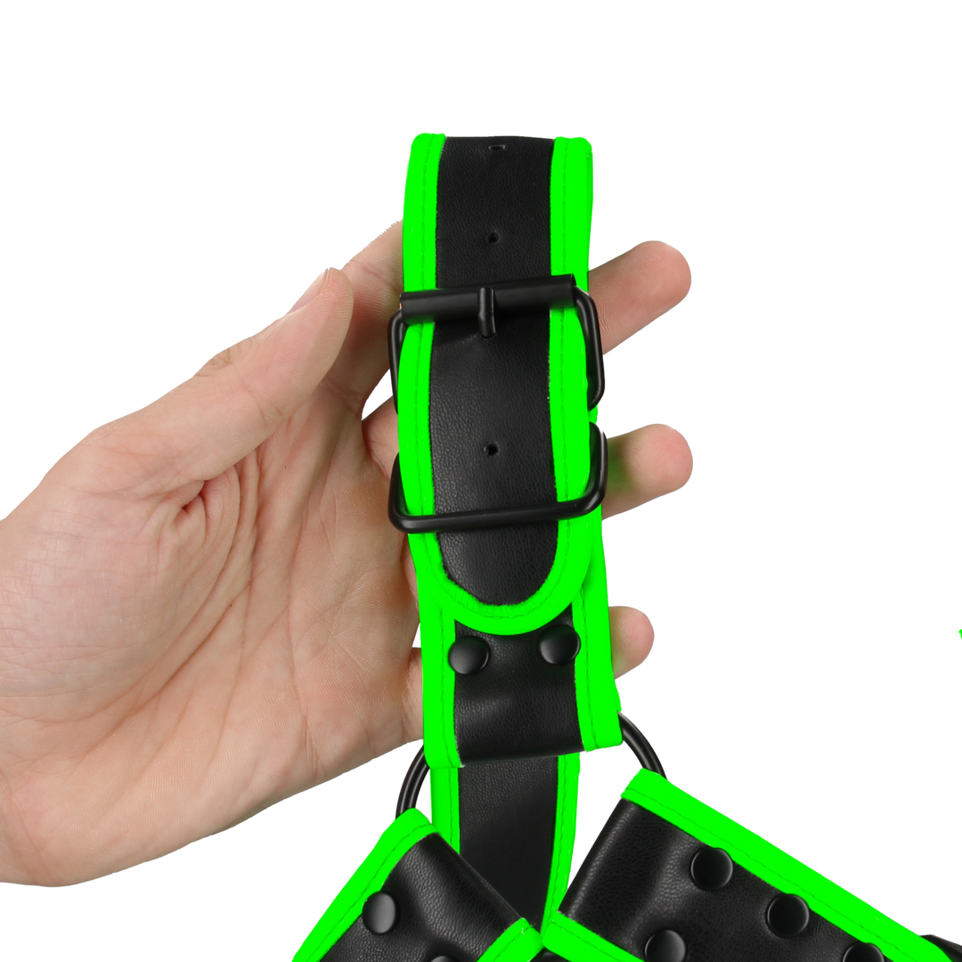Bulldog Harness with Buckle - Glow in the Dark - L/XL 5