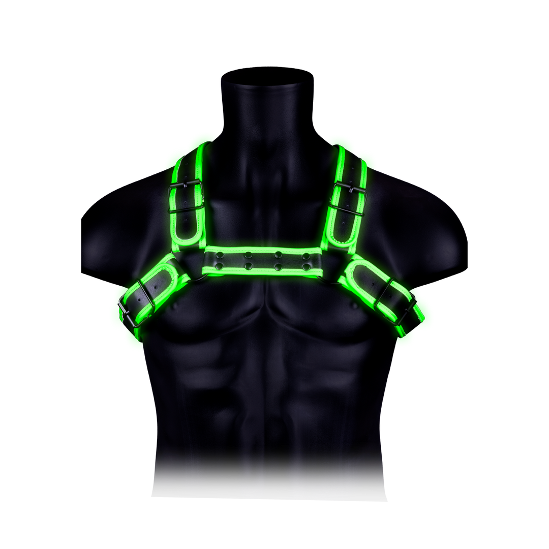 Bulldog Harness with Buckle - Glow in the Dark - L/XL 4