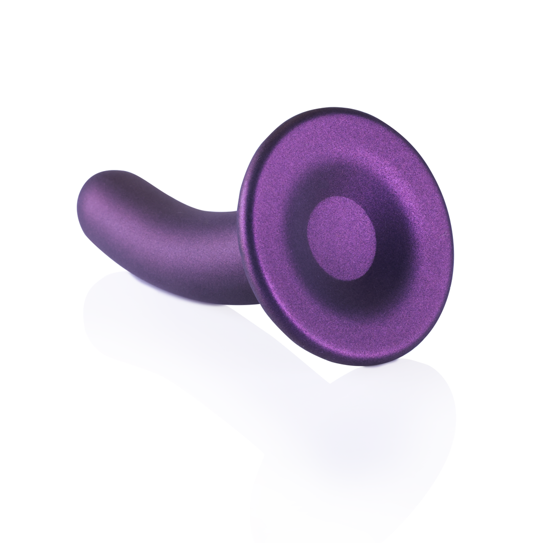 Smooth Silicone G-Spot Dildo - 6'' / 14,5 cm - Metallic Purple 5