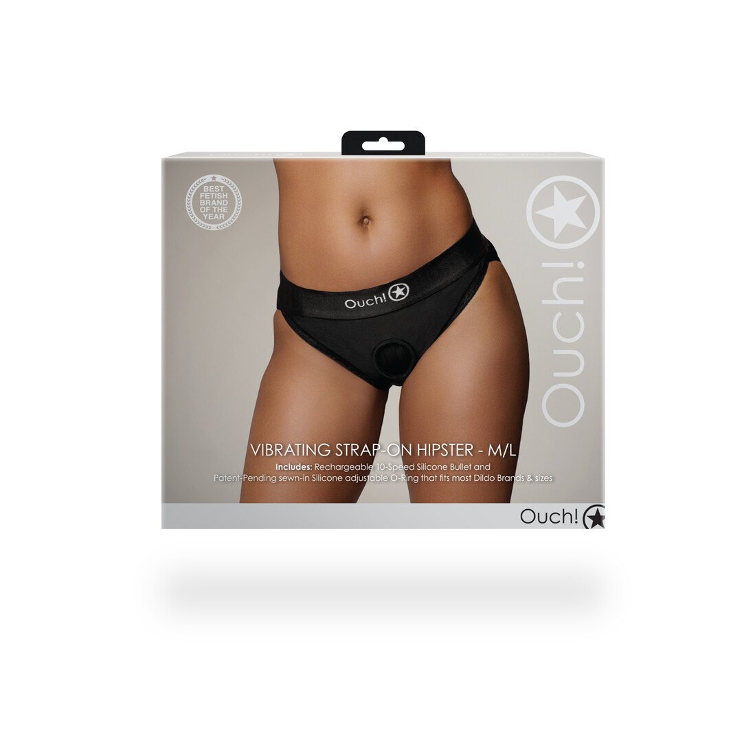 Vibrating Strap-on Hipster - M/L - Black 3