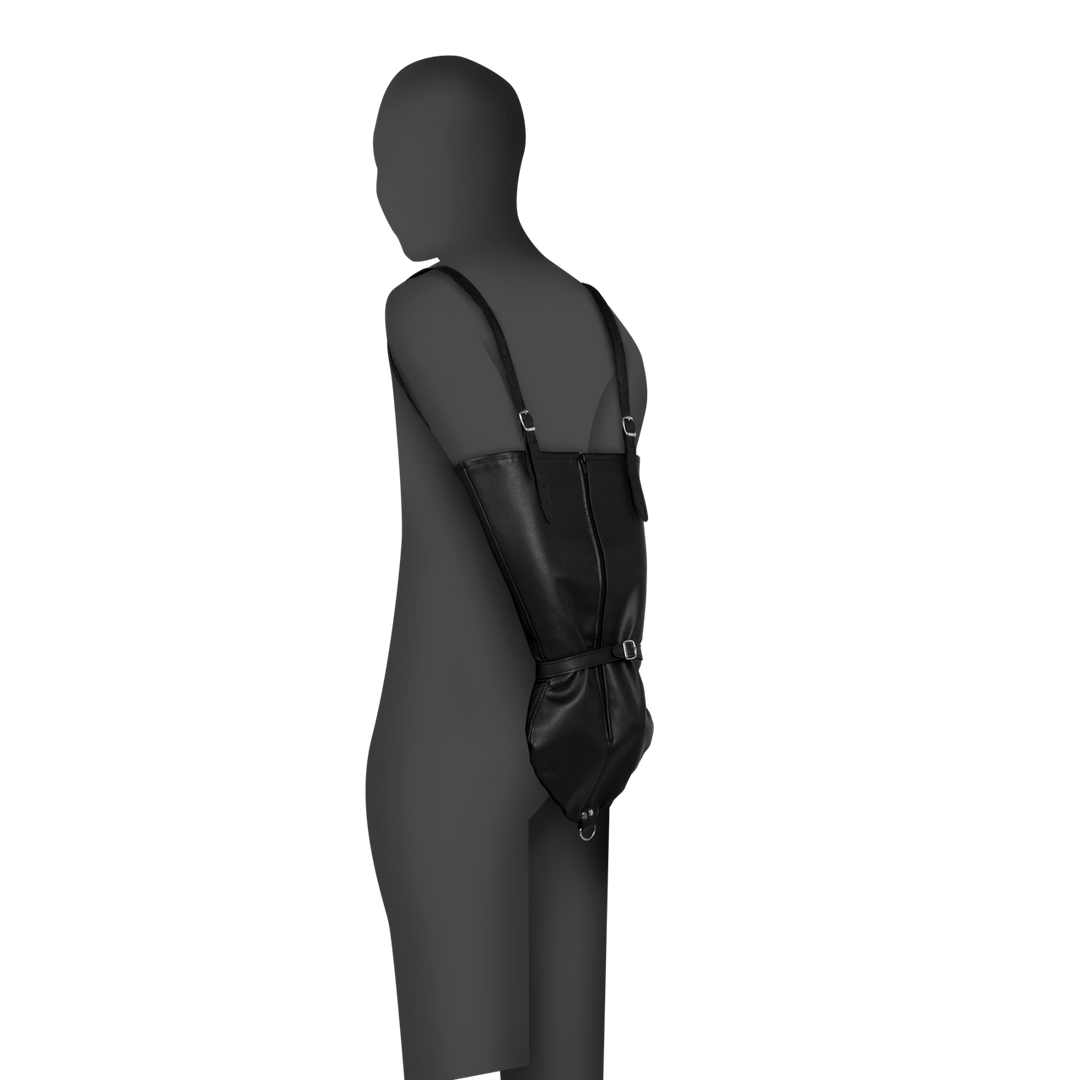 Zip-up Full Sleeve Arm Restraint - Black 1