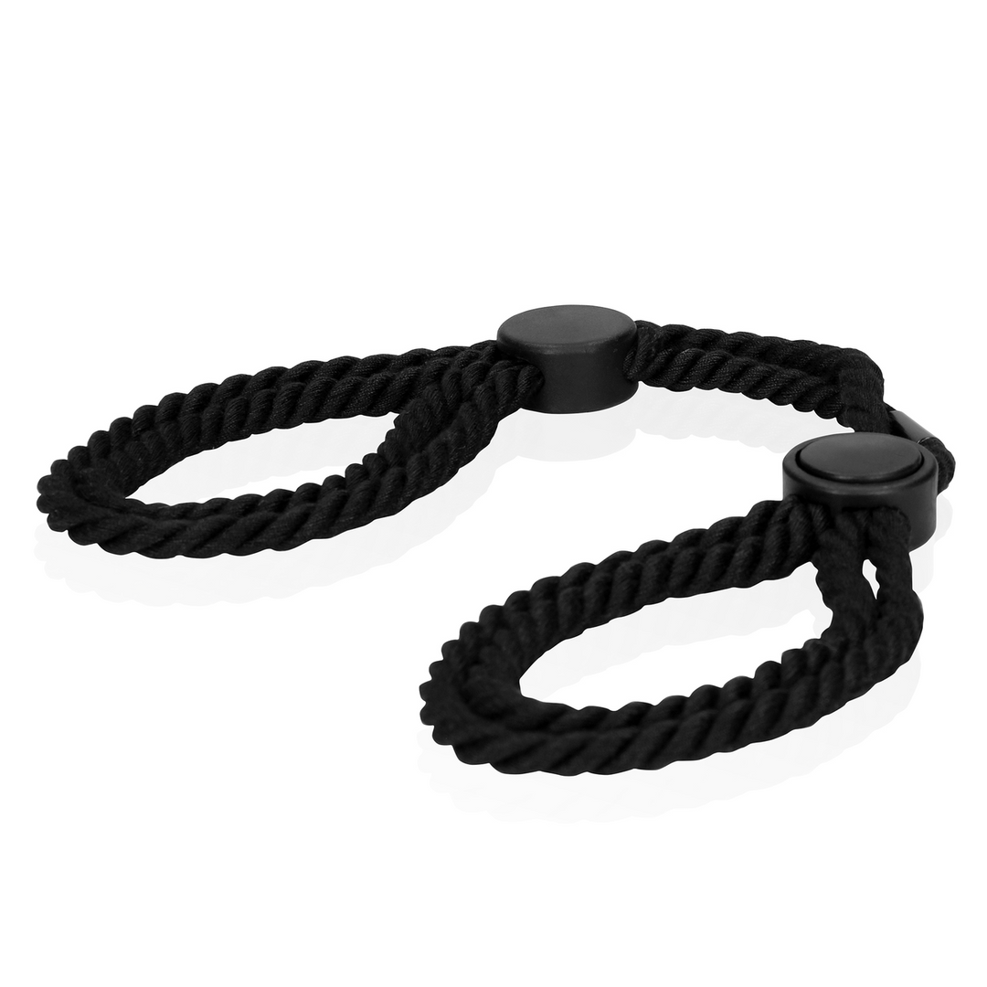 Adjustable Rope Hand Cuffs - Black 4
