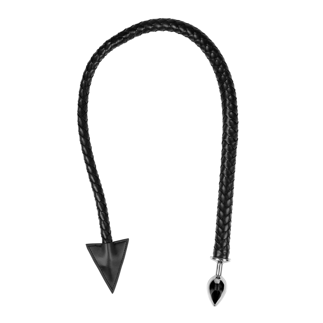 Metal Anal Plug Devil's Tail - Black 3