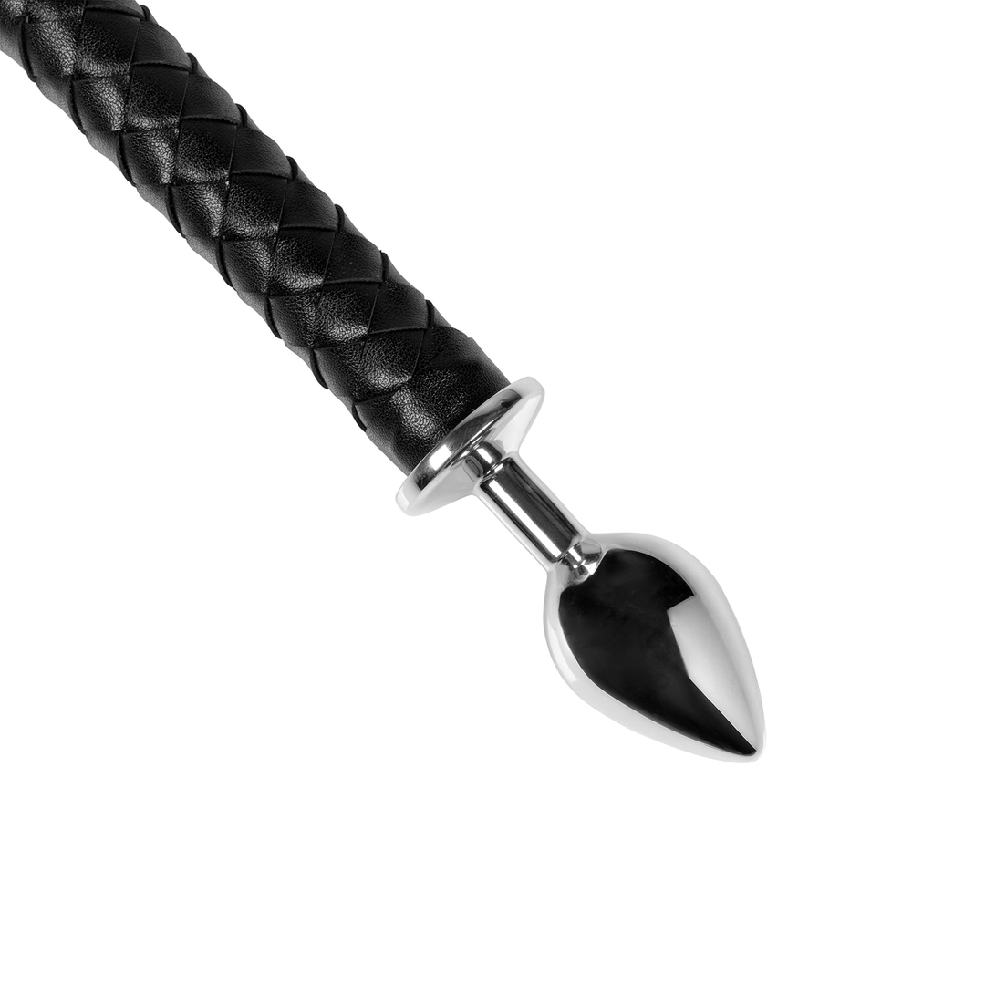 Metal Anal Plug Devil's Tail - Black 5