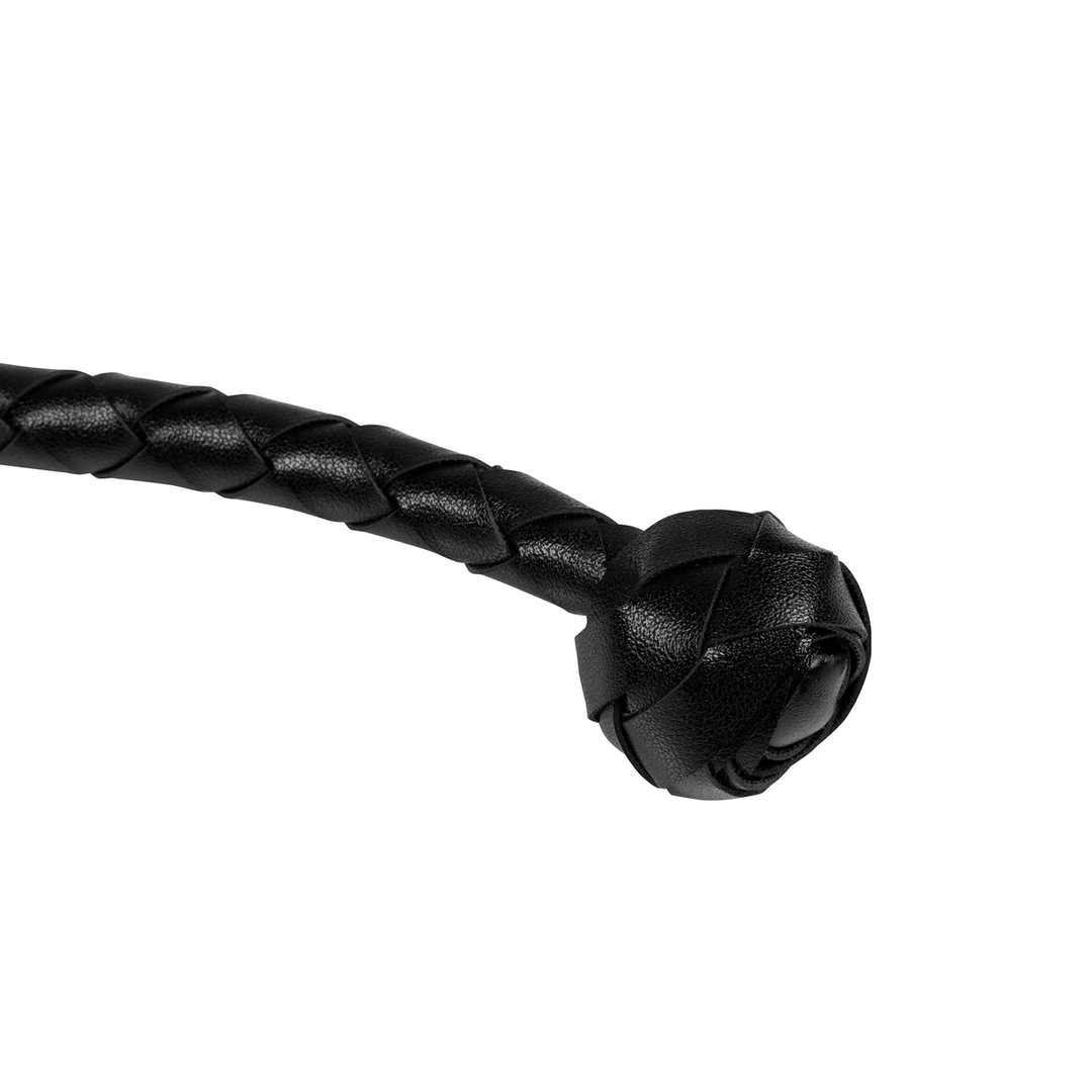 PU Leather Whip with Knot Detail - Black 5
