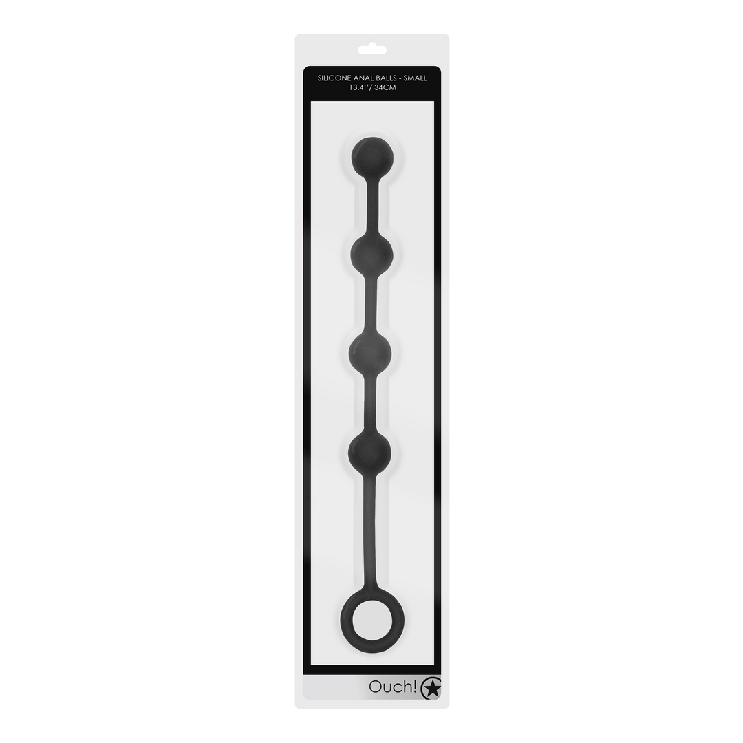 Silicone Anal Balls - Small - Black 2
