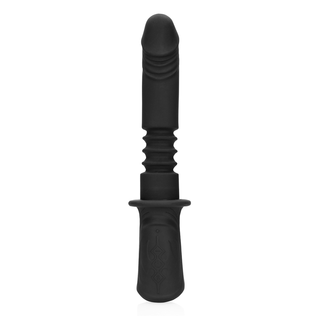 Hand Held Vibrating and Thrusting Sex Machine - Black 5