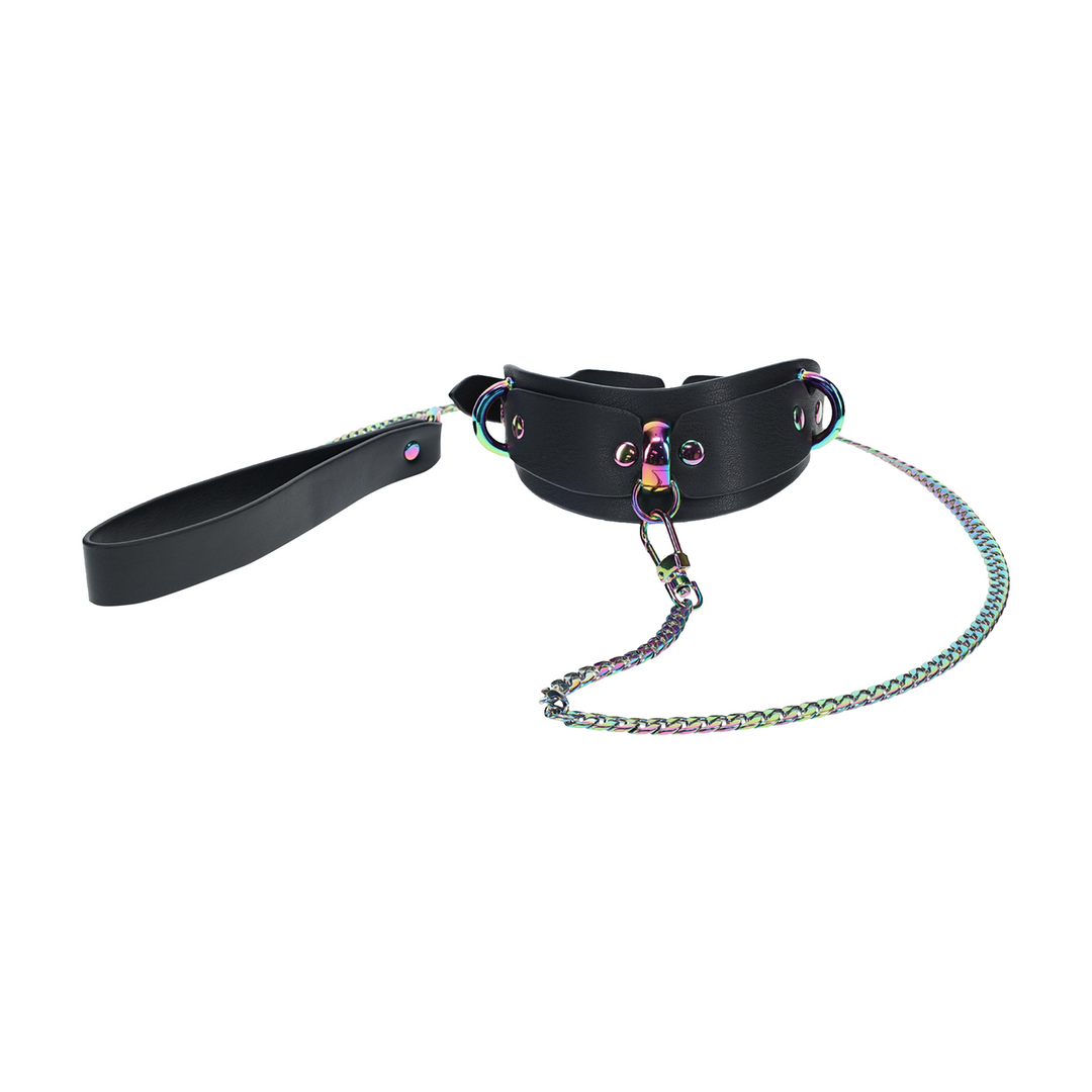 Venice Collection - Collar with Leash - Black 4