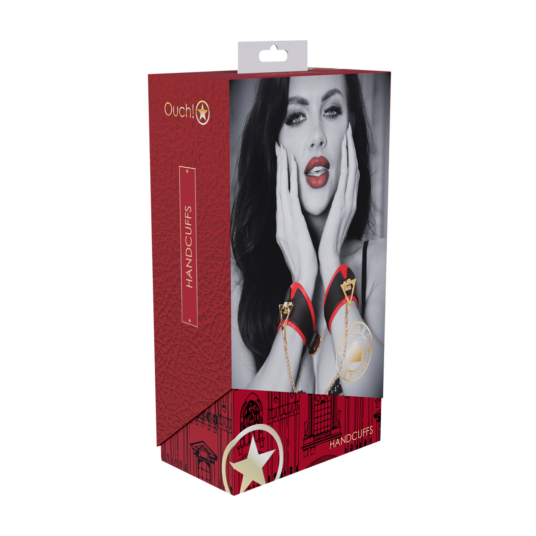 Milan Collection - Handcuffs - Black/Red 2