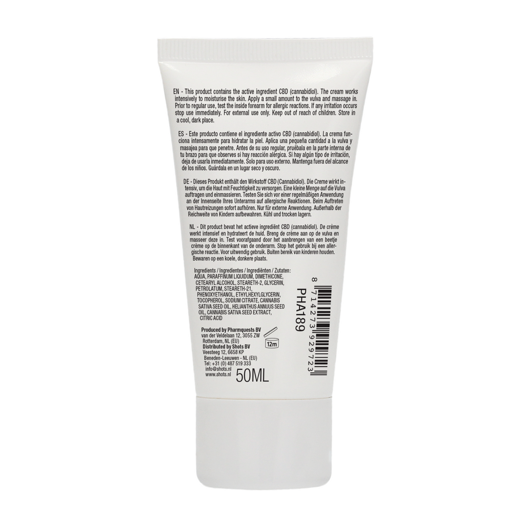 Natural CBD - Masturbation Cream for Her - 2 fl oz / 50 ml 3