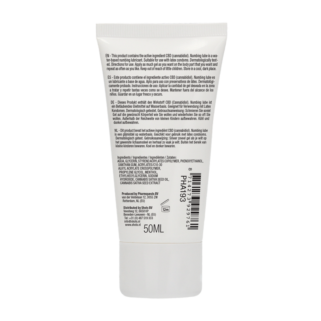 Natural CBD - Numbing Lubricant - 2 fl oz / 50 ml 3