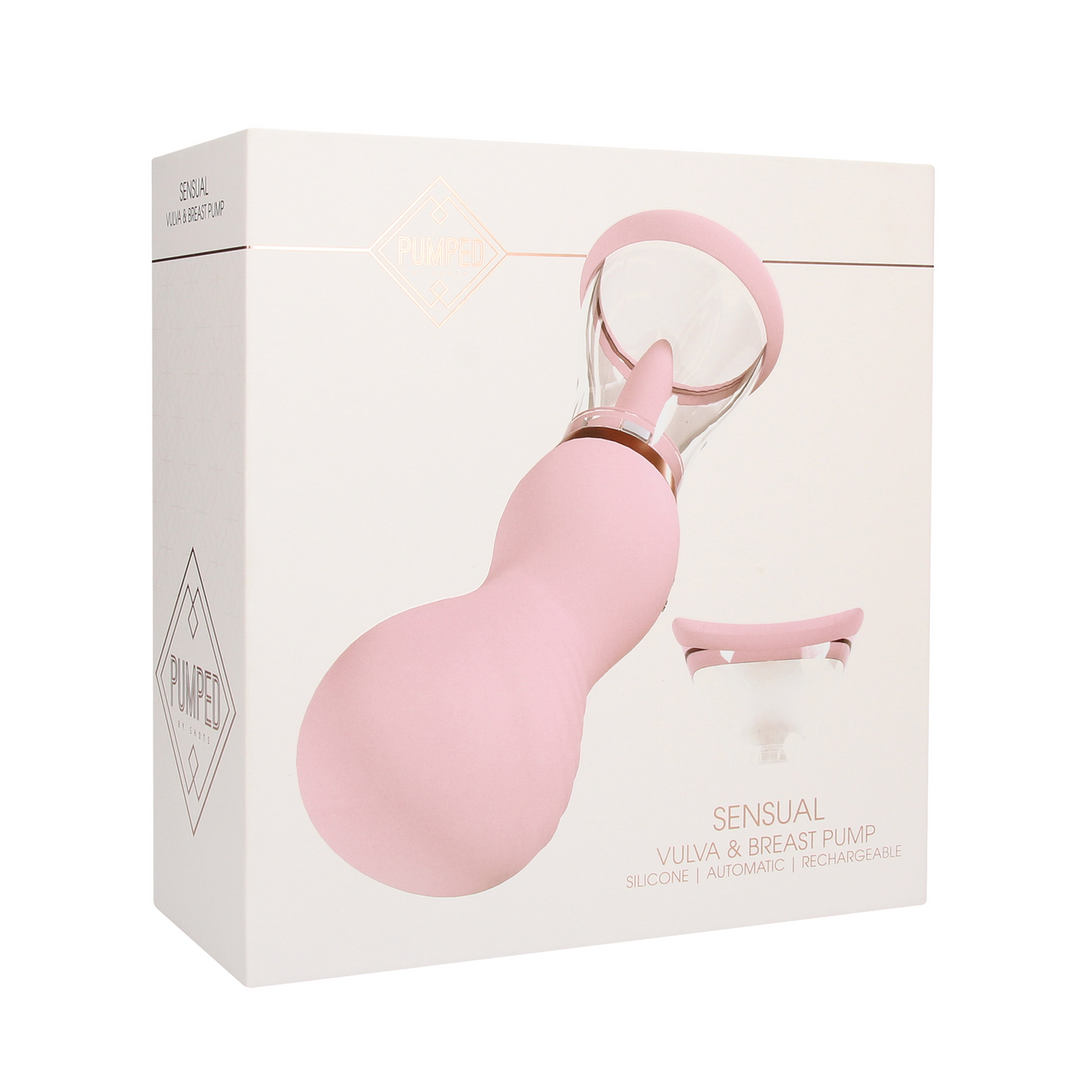 Sensual - Rechargeable Vulva and Breast Pump - Pink 2