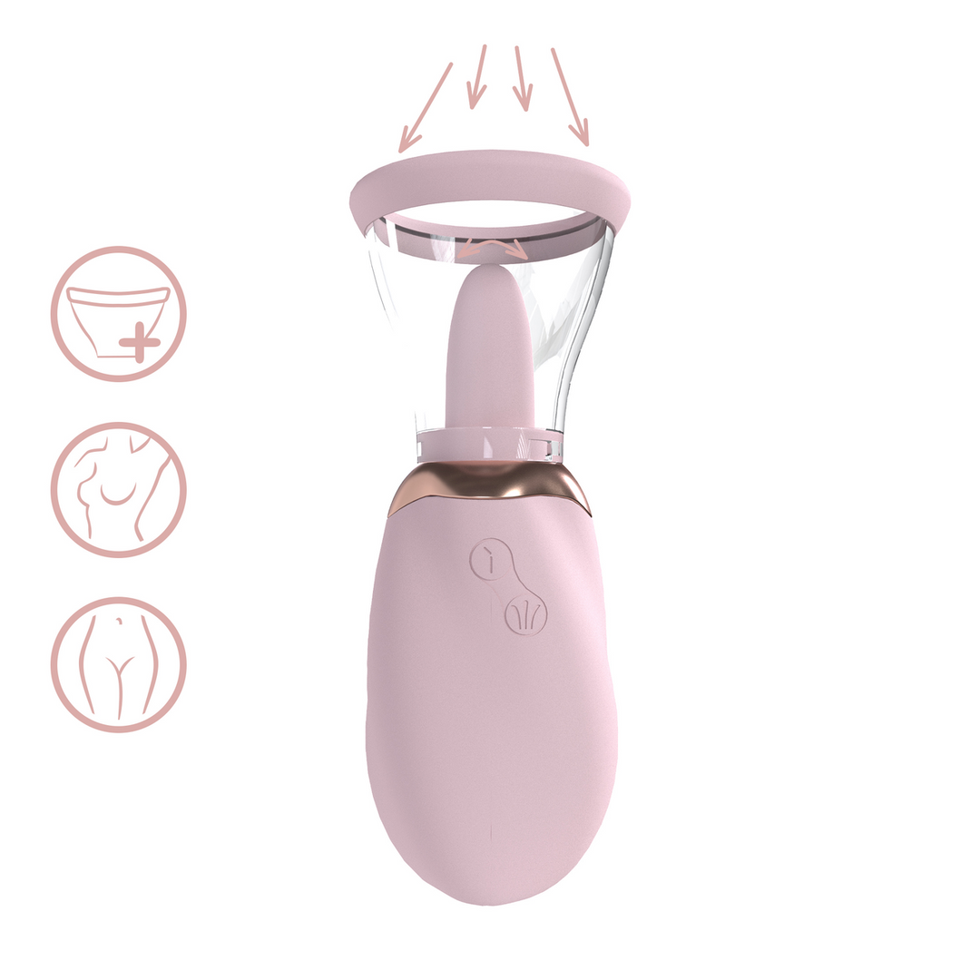Boost - Rechargeable Vulva and Breast Pump - Pink 1