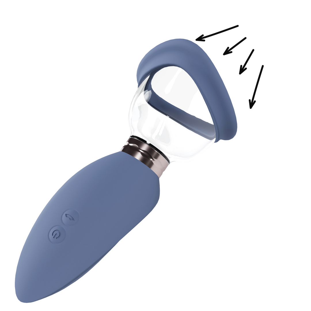 Arousing - Rechargeable Vulva and Breast Pump - Blue 1