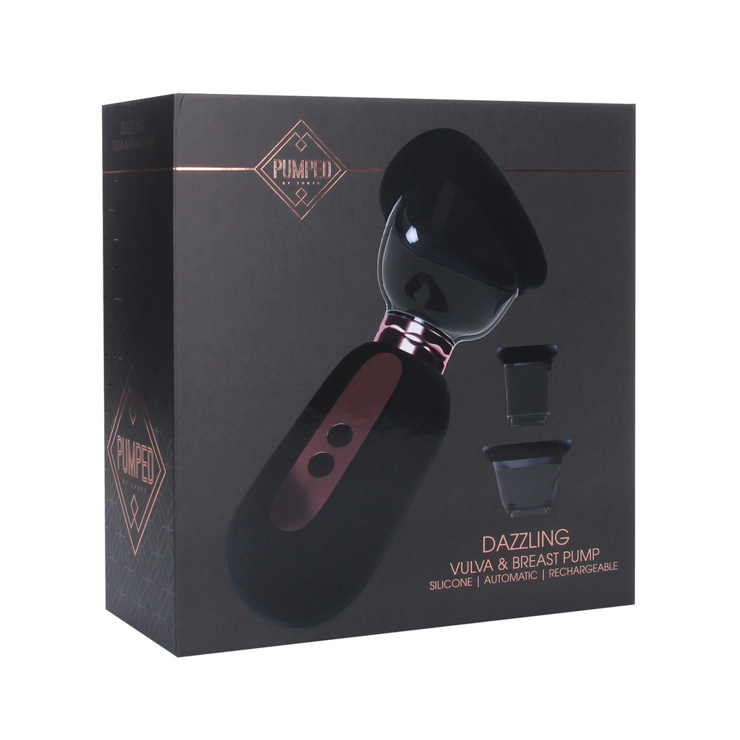 Dazzling - Rechargeable Vulva and Breast Pump - Black 2