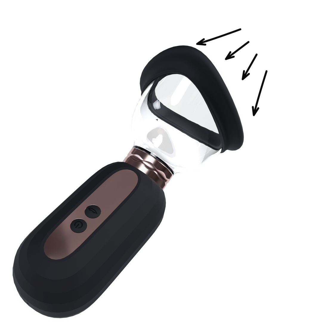 Dazzling - Rechargeable Vulva and Breast Pump - Black 1
