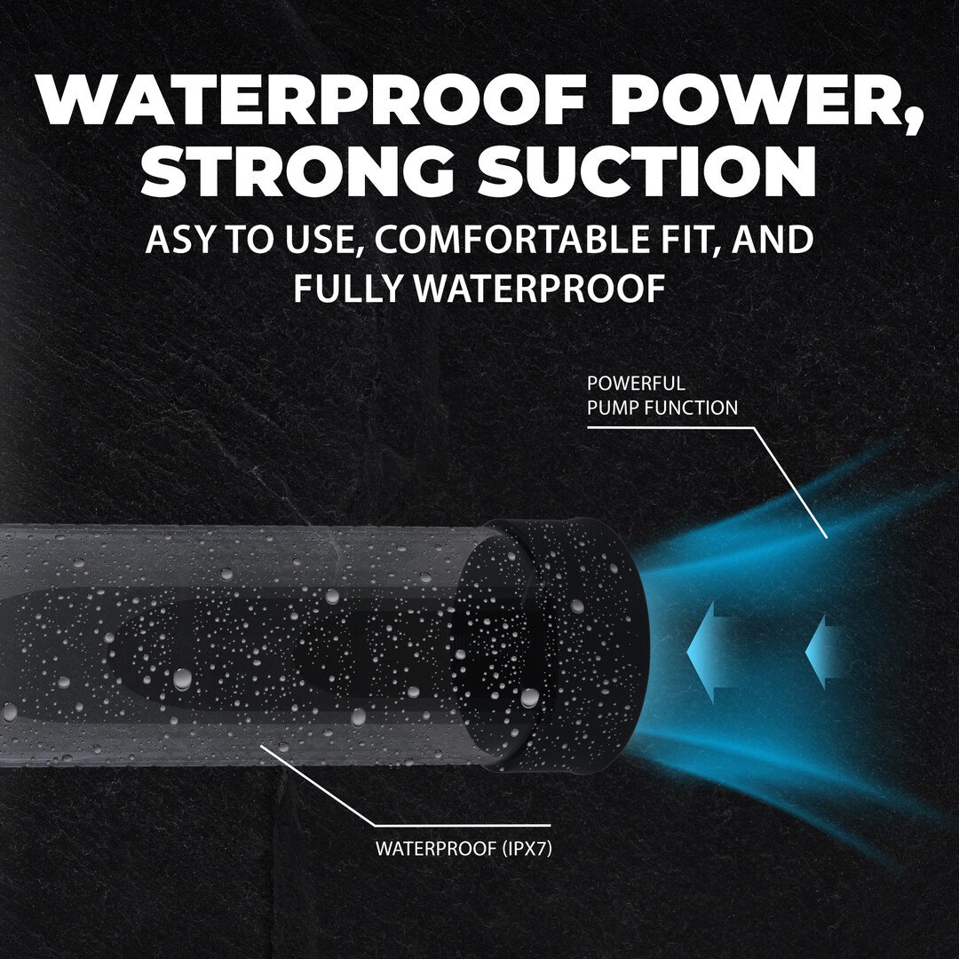 MegaLift - Automatic Waterproof Penis Pump - Black 4