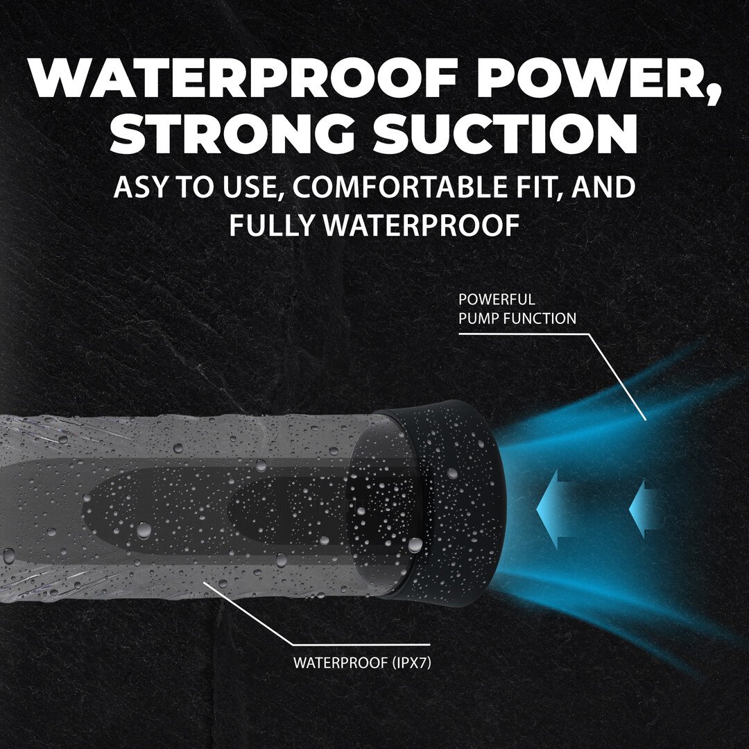 CyberPulse - Automatic Waterproof Penis Pump - Black 5