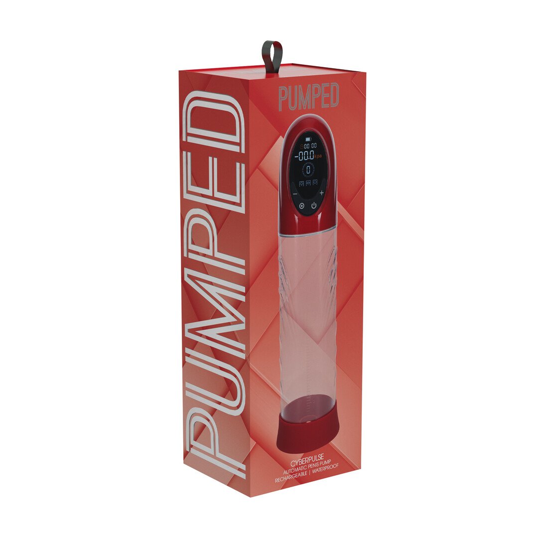 CyberPulse - Automatic Waterproof Penis Pump - Metallic Red 2