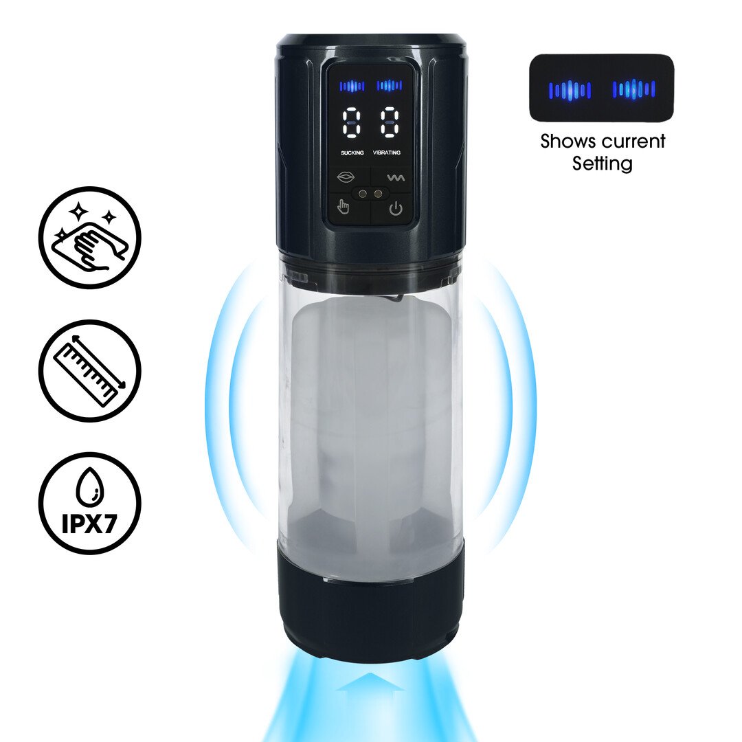 UltraLift - Automatic Waterproof Masturbator Pump - Gun Metal 1