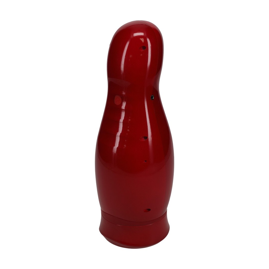 Virtuo - Suction and Vibration Masturbator Pump with Phone Attachment - Metallic Red 5