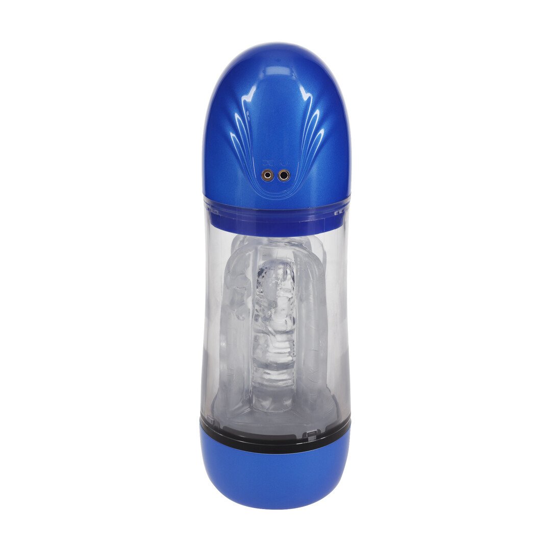 SonicPull - Suction and Vibration Masturbator Pump - Multimedia Enhanced - Metallic Blue 3