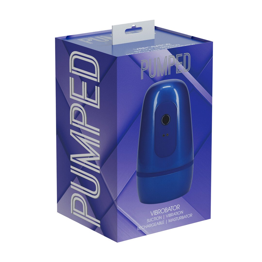Pulsar - Negative Pressure Suction and Vibration Masturbator Pump - Metallic Blue 2